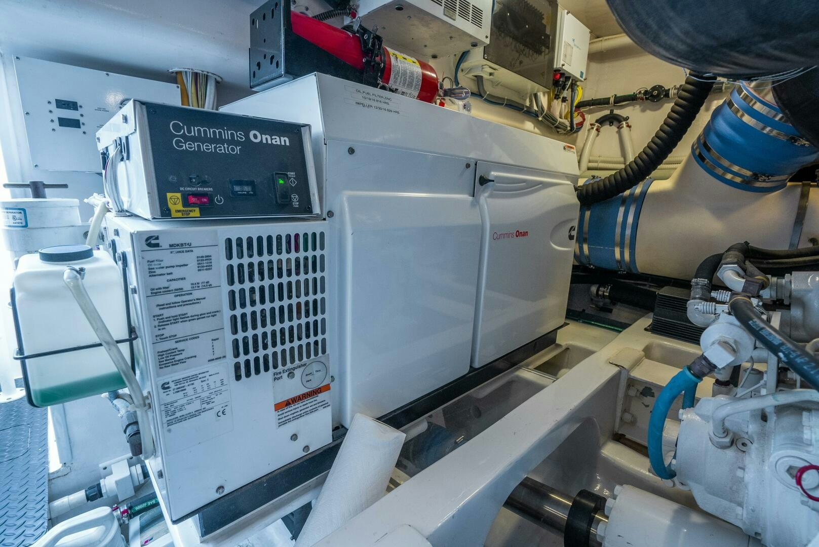 a machine with a blue tube aboard NO COLLARS Yacht for Sale