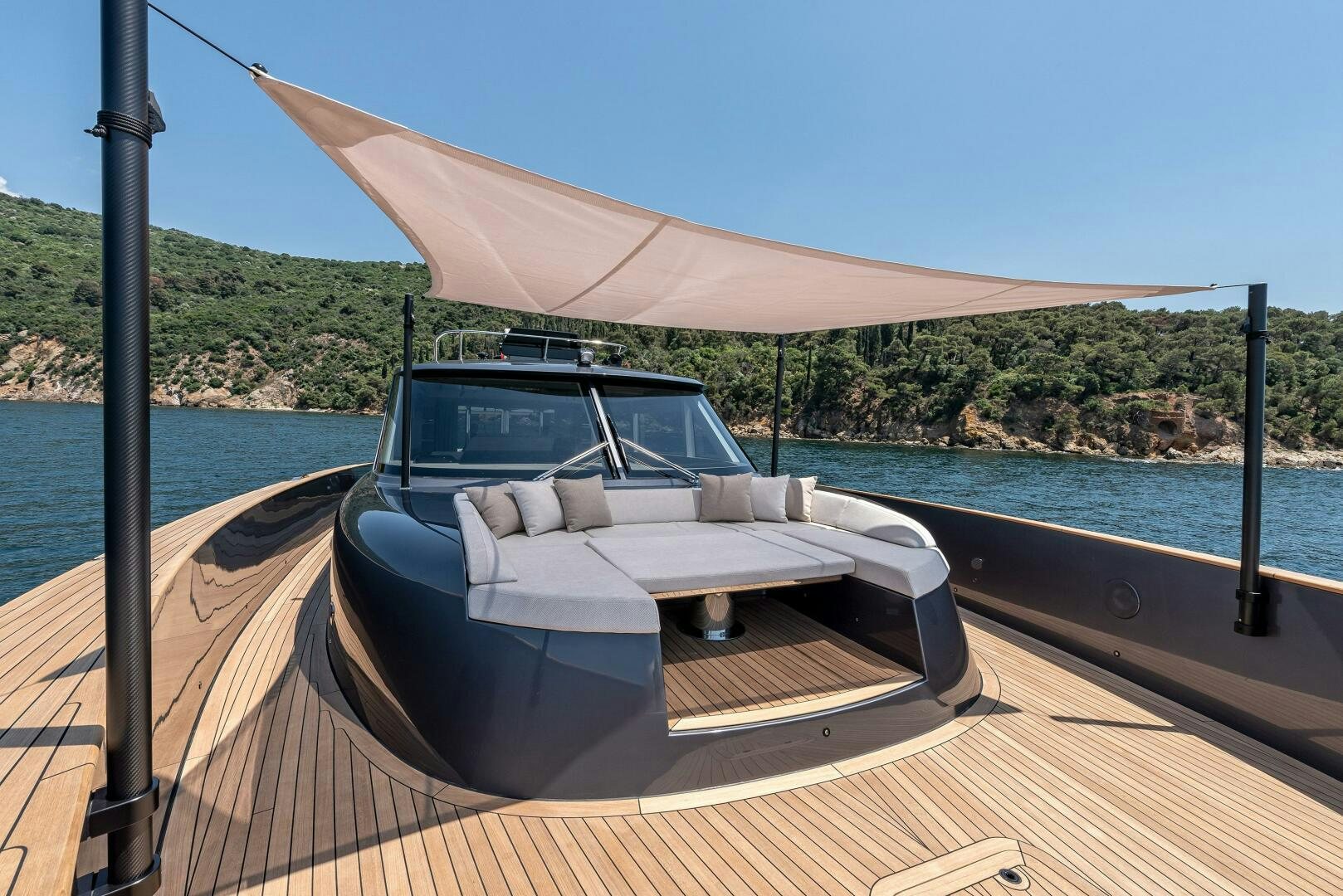 a boat on a dock aboard SUNYA Yacht for Sale