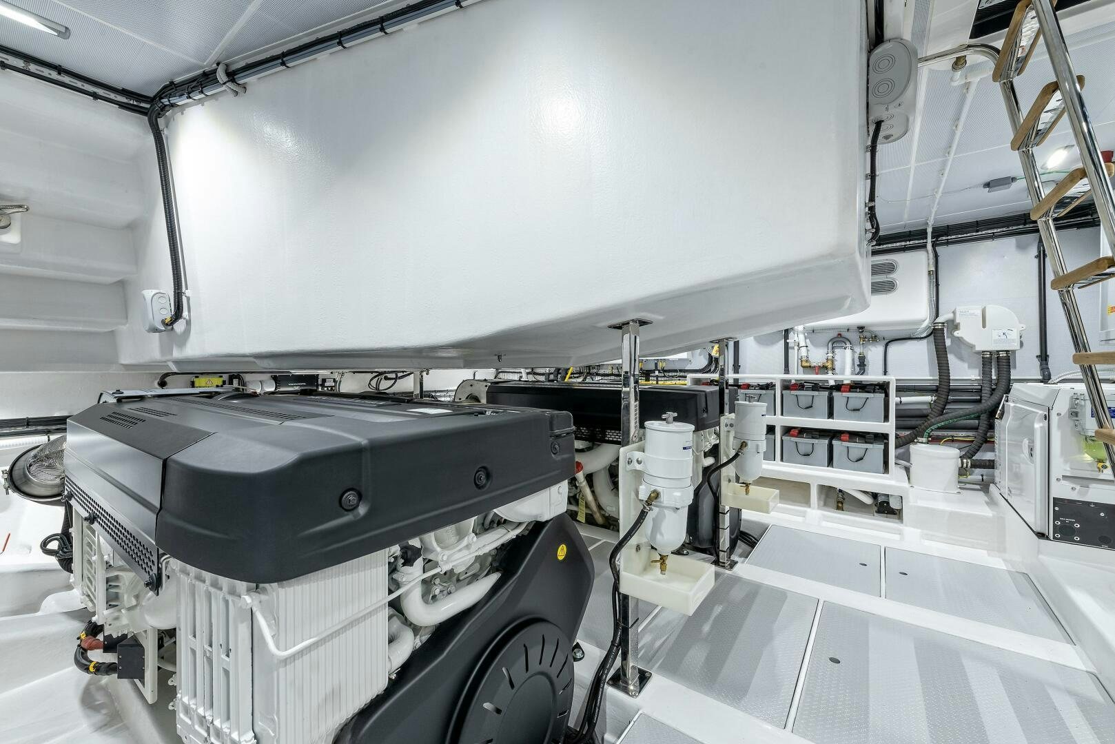 a large white machine aboard SUNYA Yacht for Sale