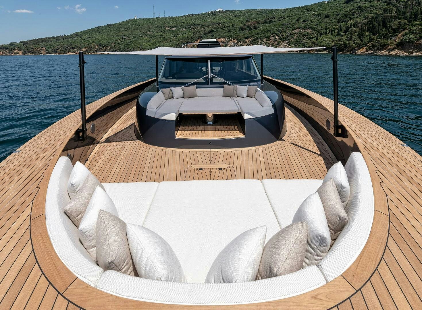 a boat on a table aboard SUNYA Yacht for Sale