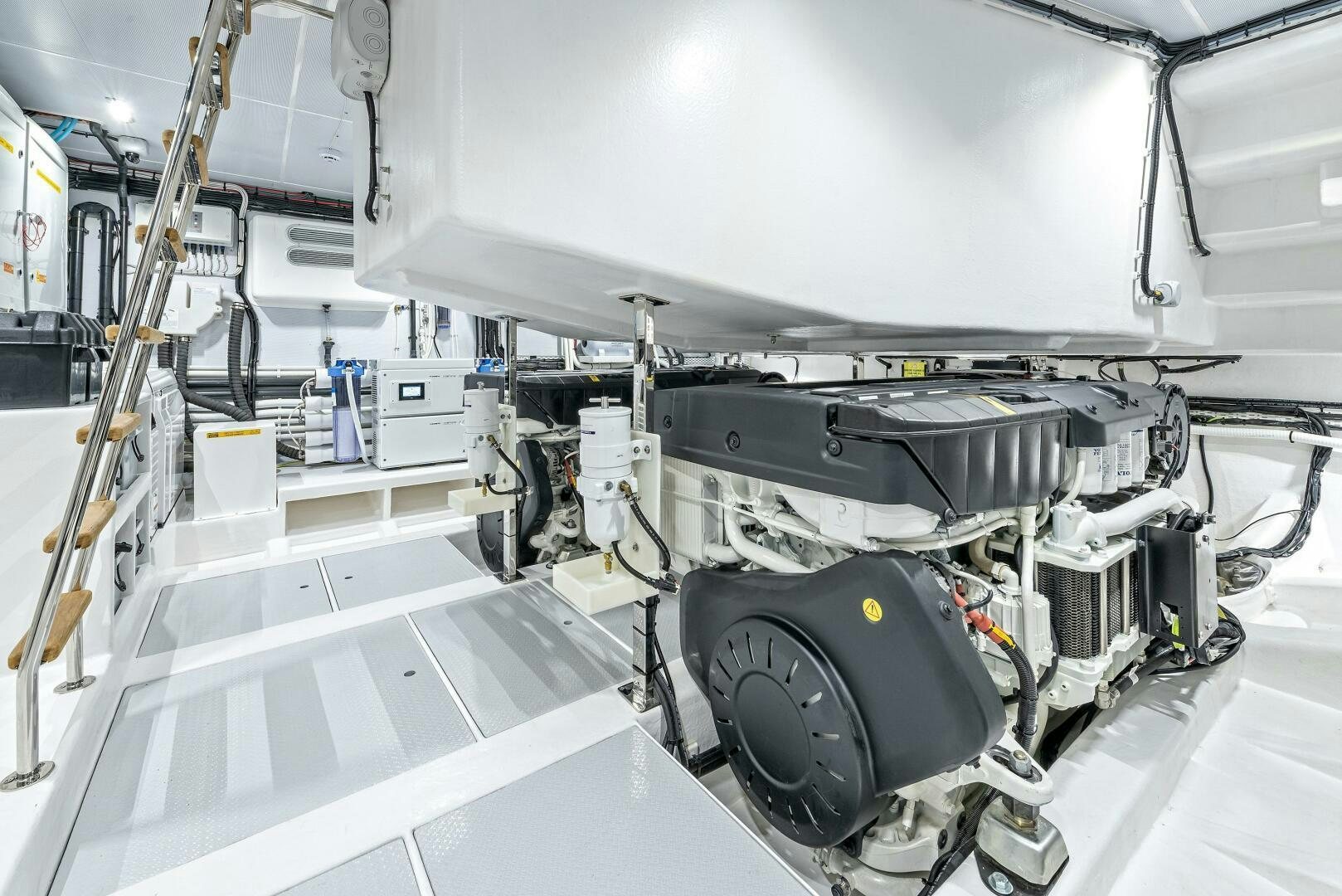 a large white machine aboard SUNYA Yacht for Sale