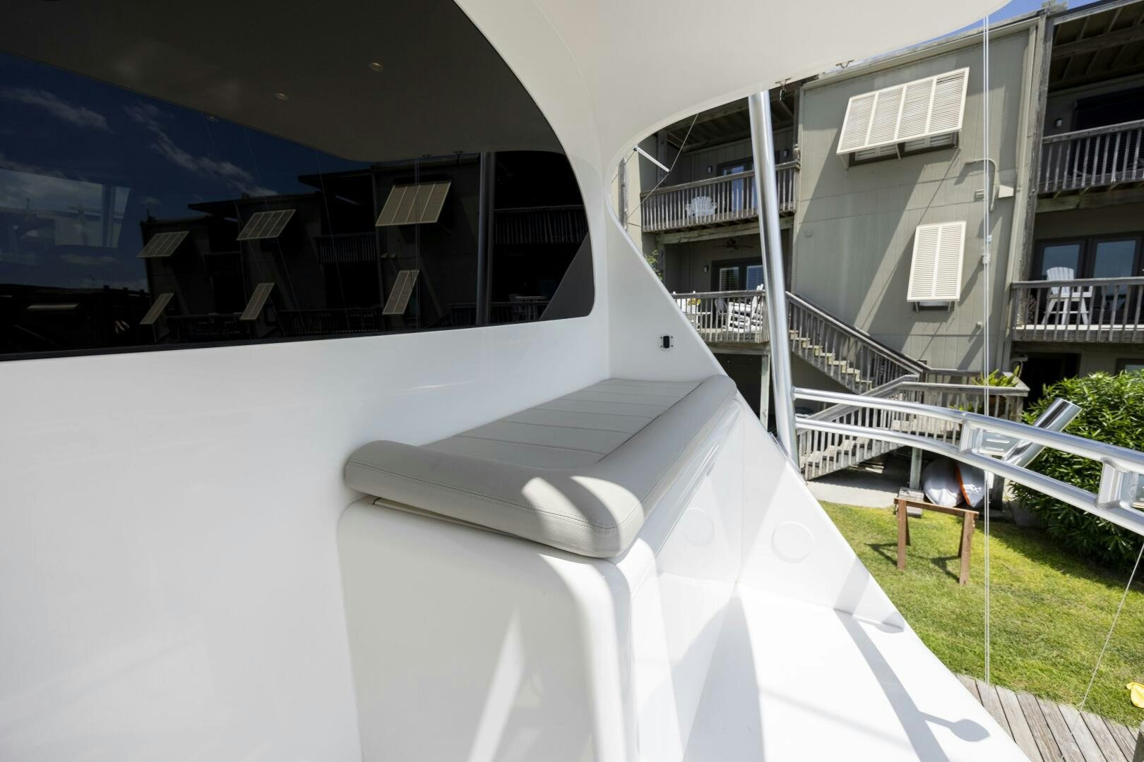 a house with a balcony aboard SAVING GRACE Yacht for Sale