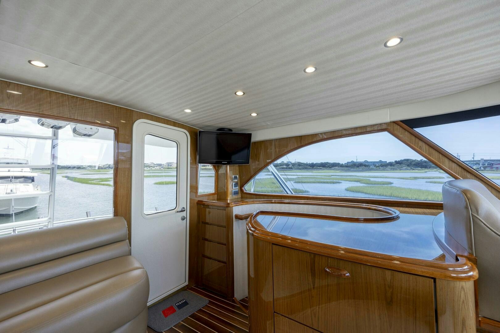 inside of a car aboard SAVING GRACE Yacht for Sale