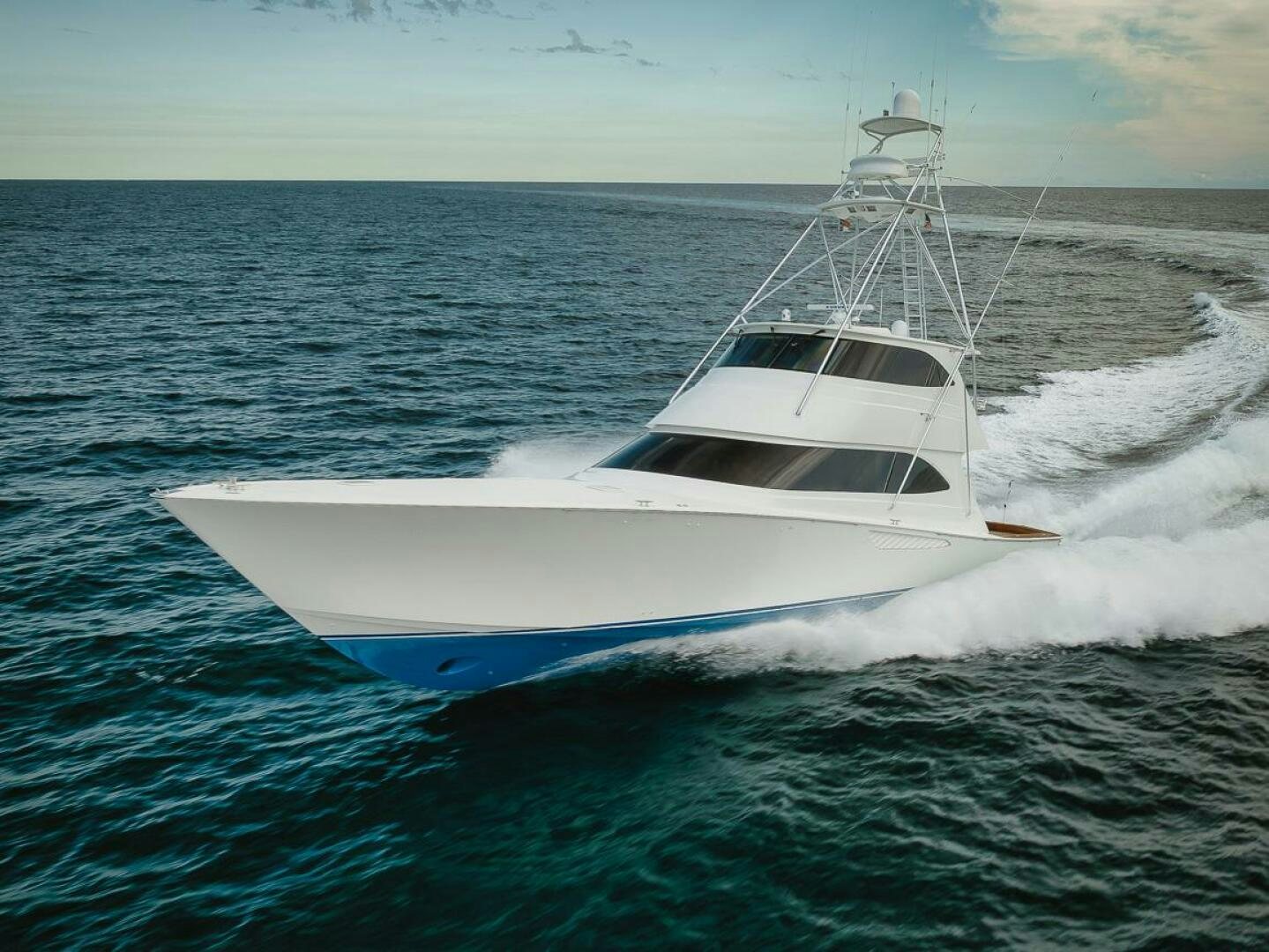 a white yacht in the water aboard SAVING GRACE Yacht for Sale