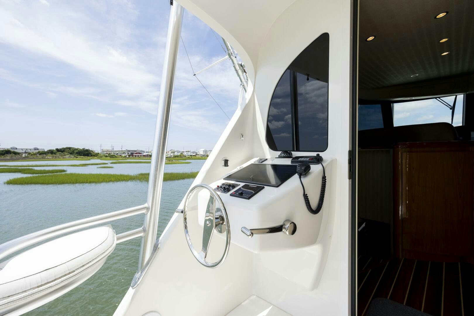 a boat on the water aboard SAVING GRACE Yacht for Sale