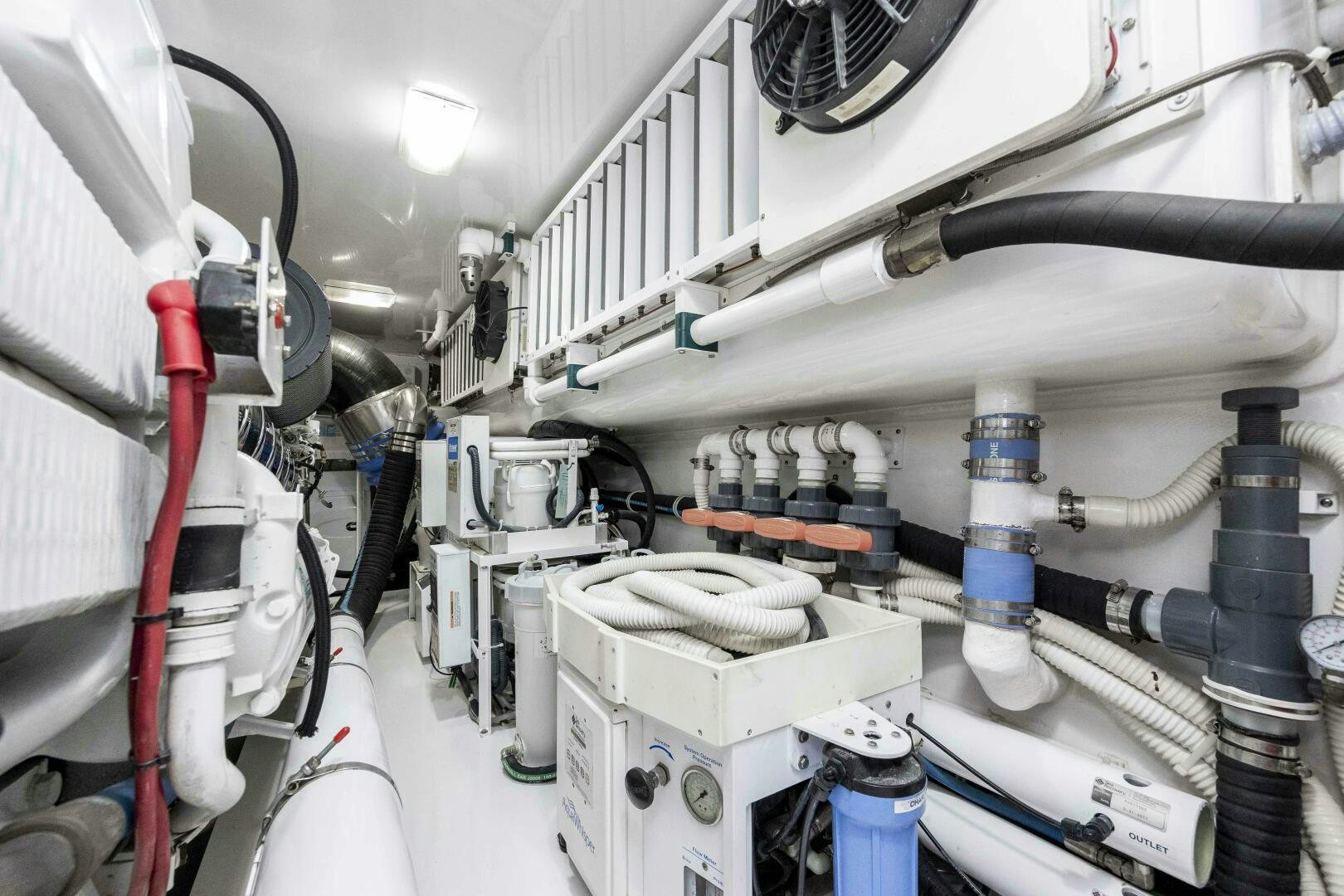 a close-up of a machine aboard SAVING GRACE Yacht for Sale