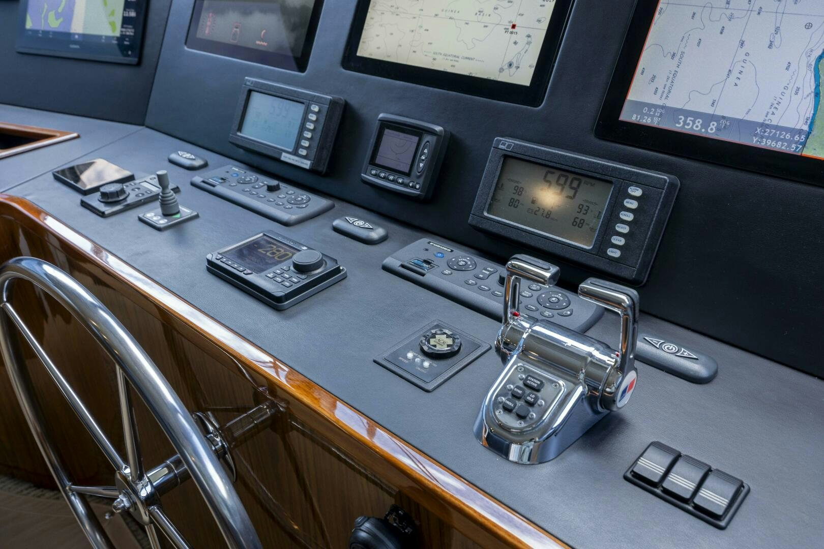 a machine on the counter aboard SAVING GRACE Yacht for Sale