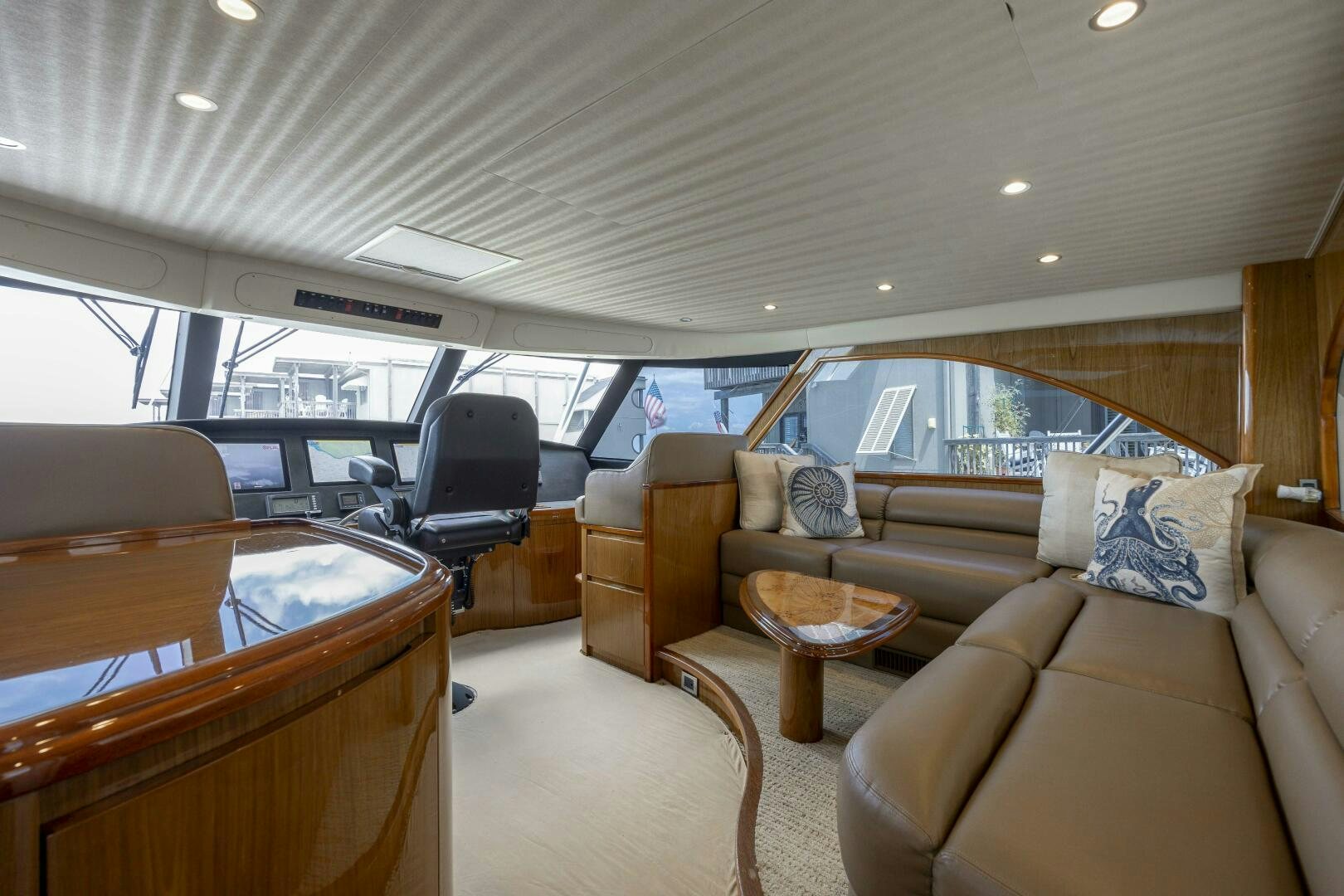 inside of a car aboard SAVING GRACE Yacht for Sale