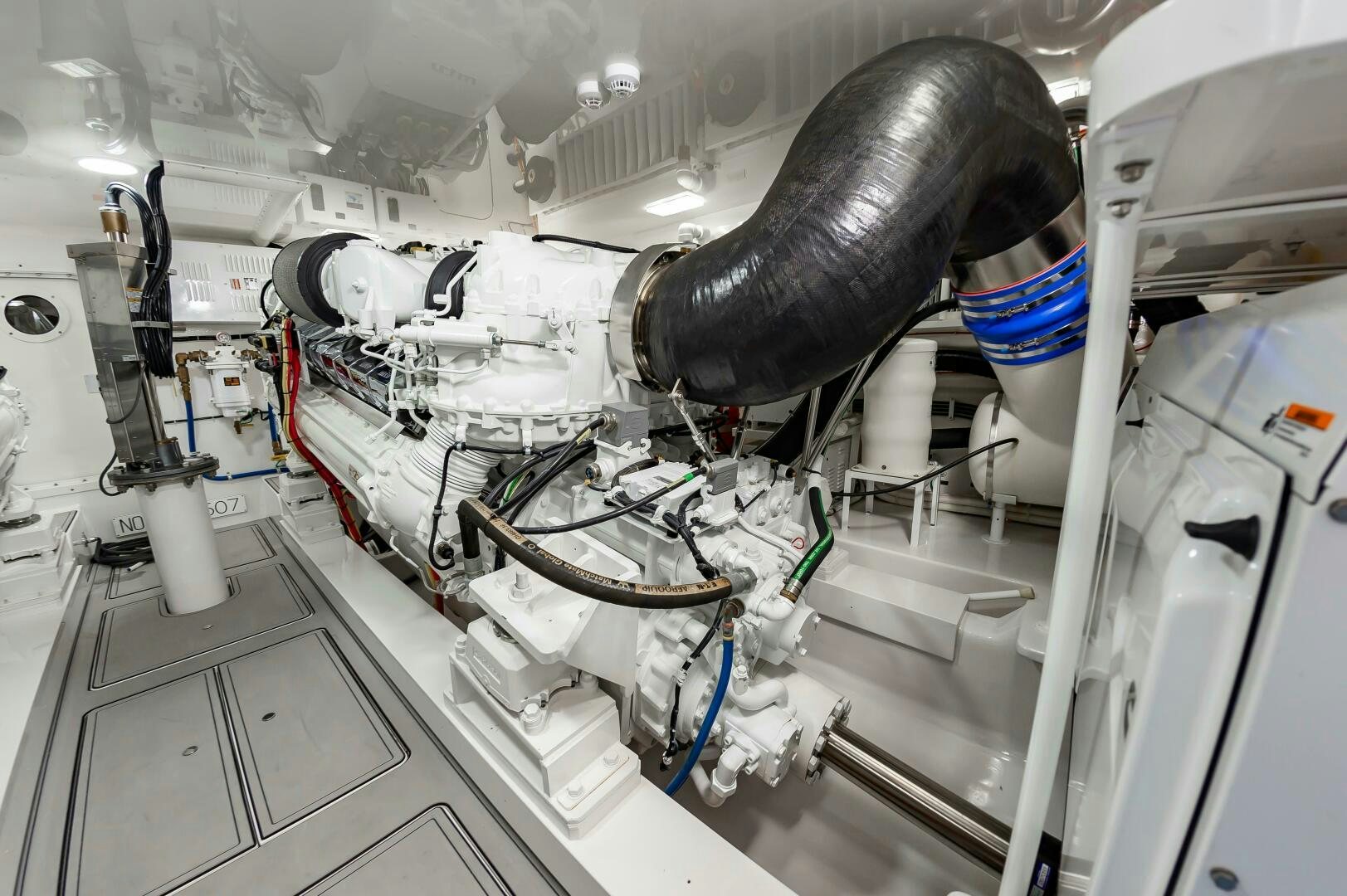 a close-up of a machine aboard KNOT DONE YET Yacht for Sale