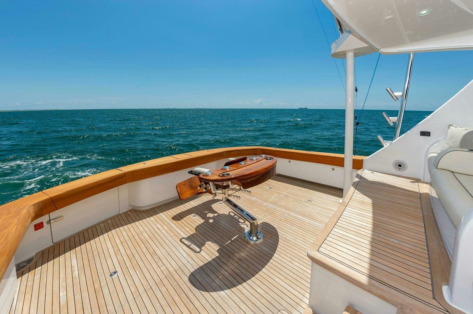 a boat on the water aboard KNOT DONE YET Yacht for Sale