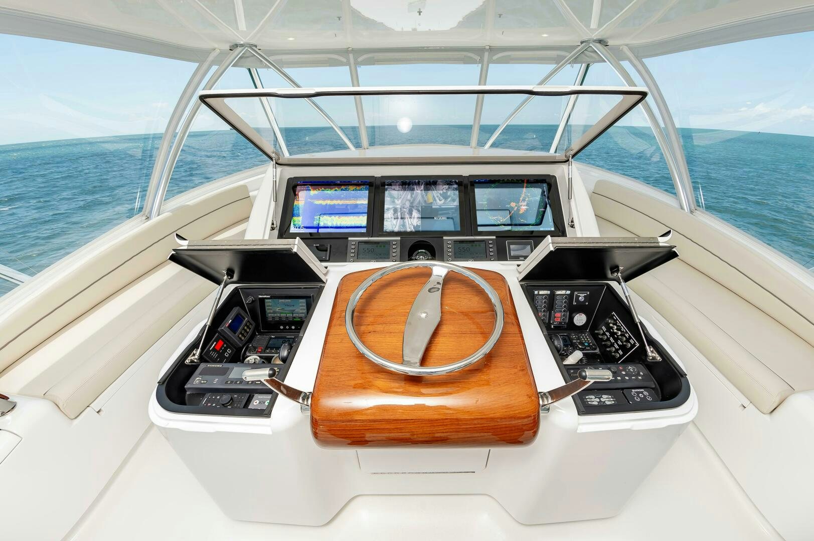 inside of a boat aboard KNOT DONE YET Yacht for Sale