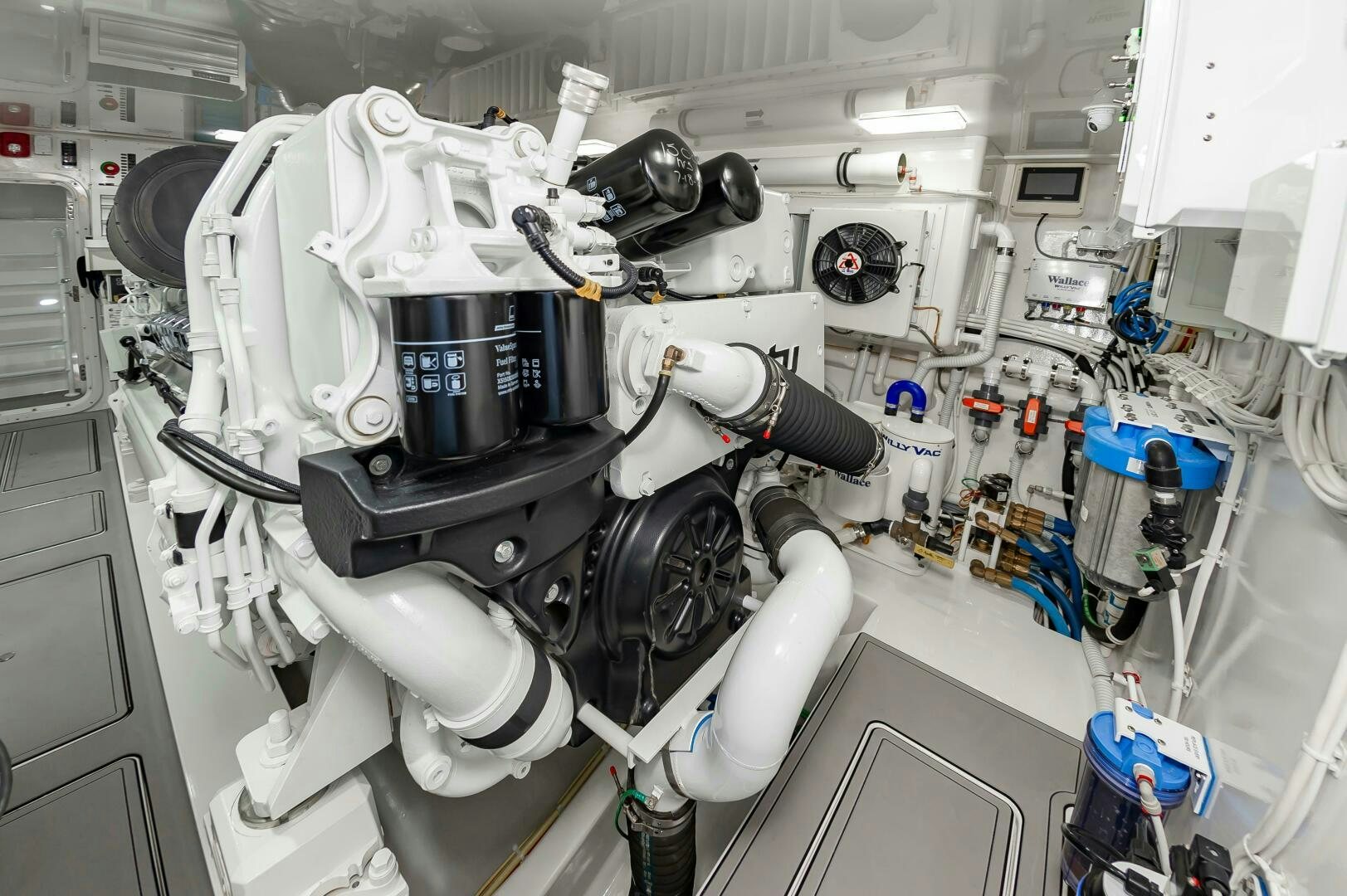 a machine in a room aboard KNOT DONE YET Yacht for Sale