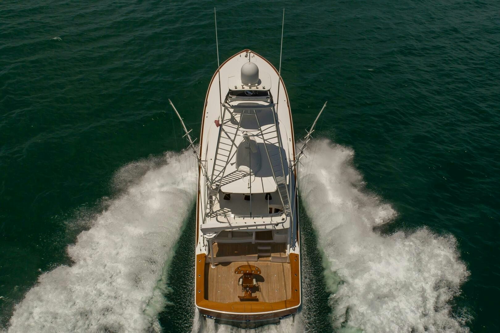 a boat on the water aboard KNOT DONE YET Yacht for Sale