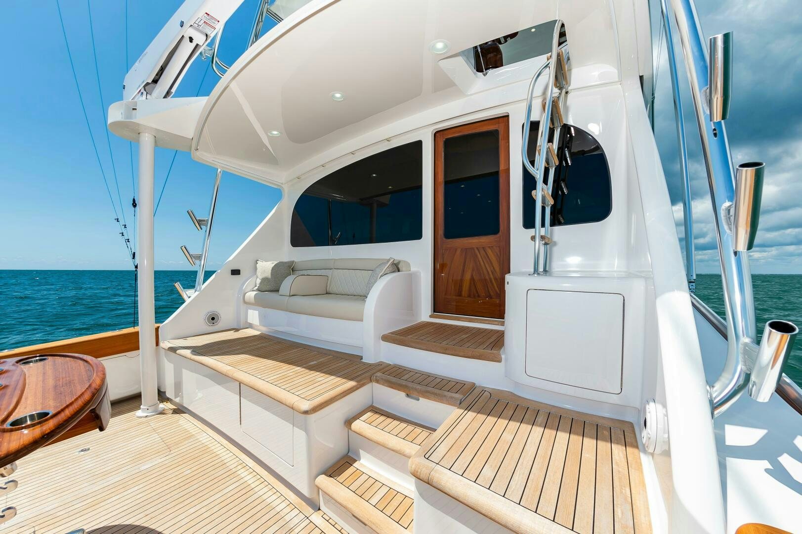 a boat on the water aboard KNOT DONE YET Yacht for Sale