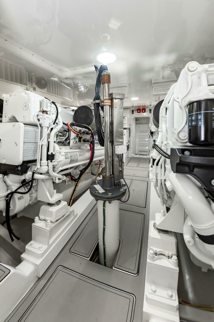 a close-up of a machine aboard KNOT DONE YET Yacht for Sale