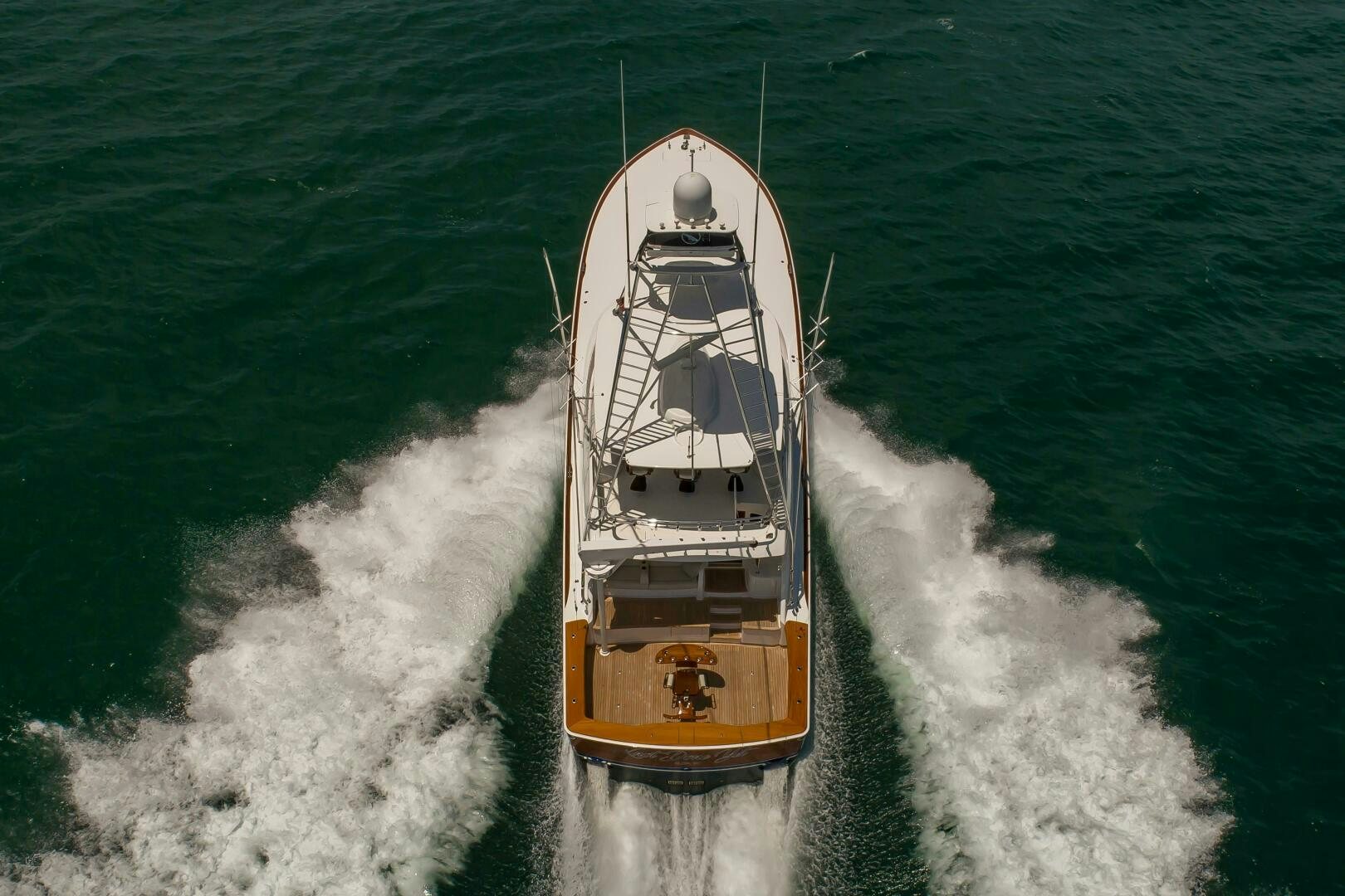 a boat on the water aboard KNOT DONE YET Yacht for Sale