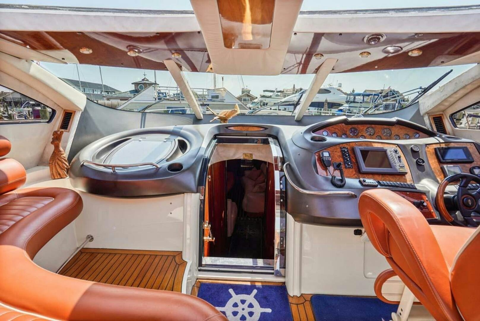 inside of a plane aboard OBSESSION Yacht for Sale