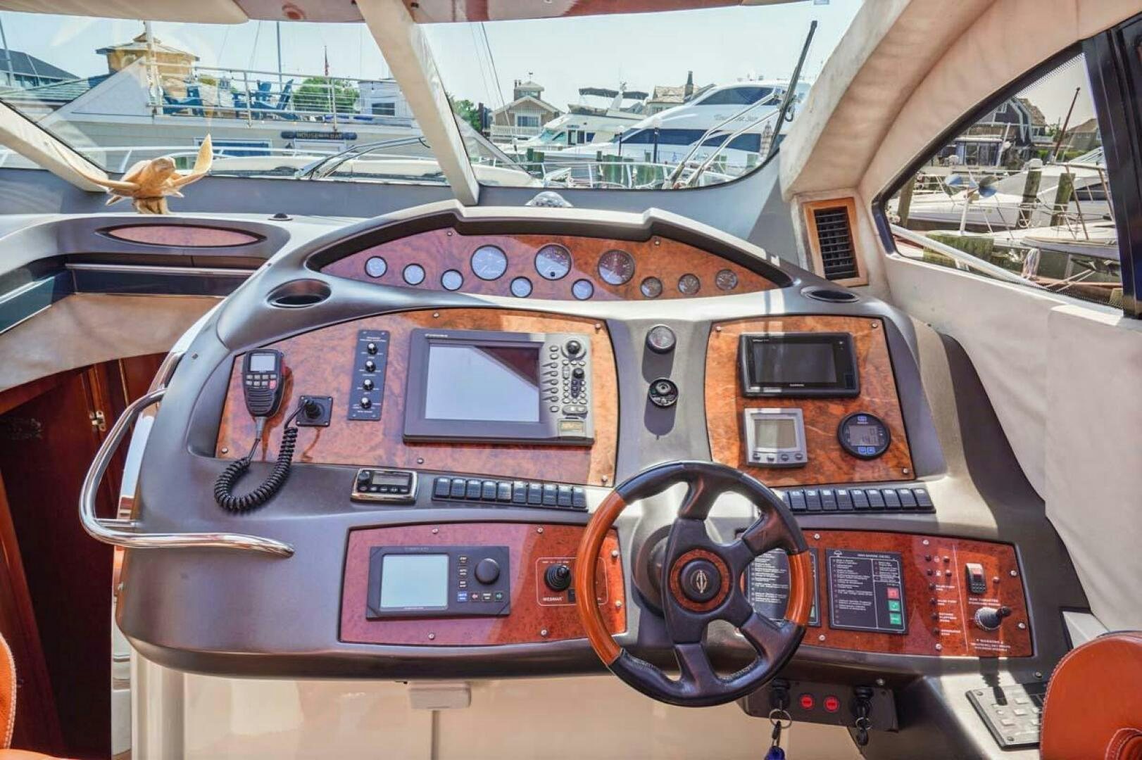a cockpit of a plane aboard OBSESSION Yacht for Sale