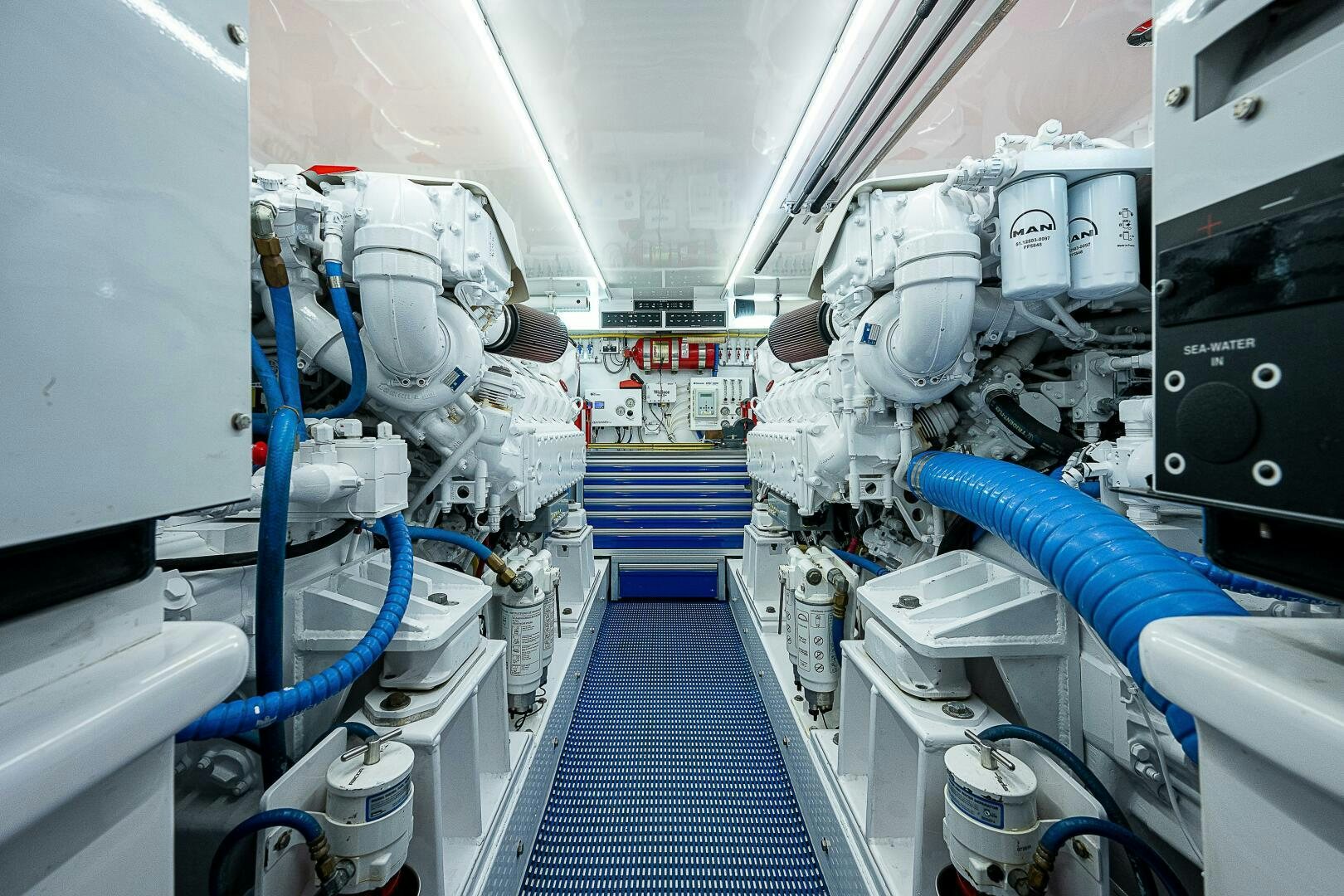 a close-up of a machine aboard MAXIMUS Yacht for Sale