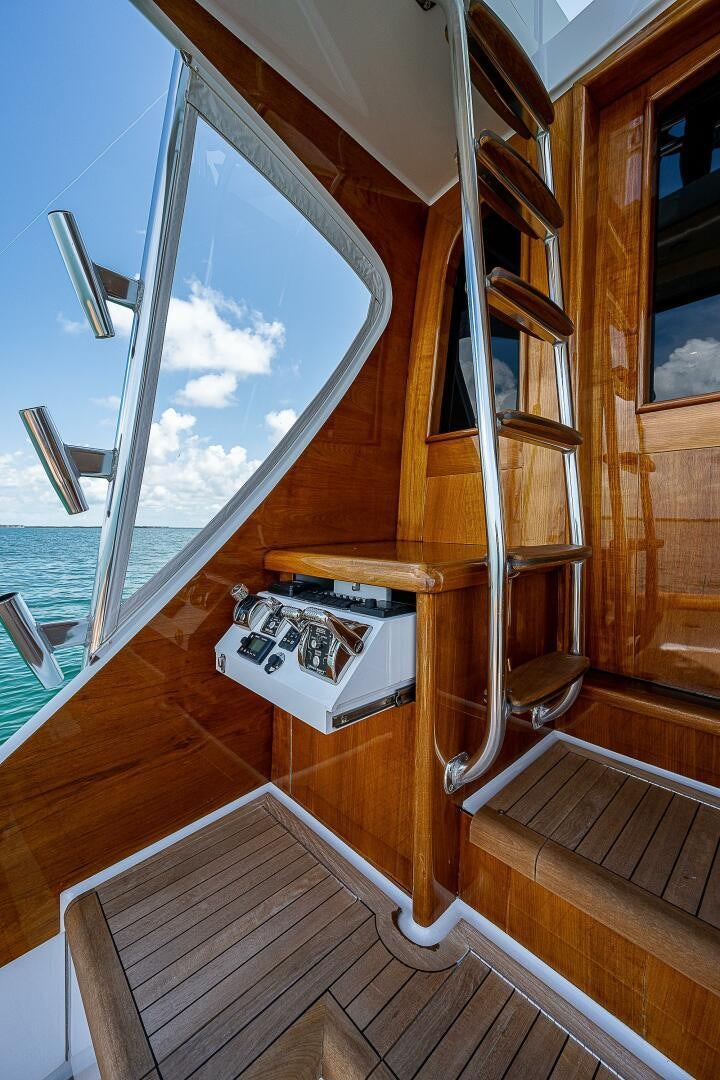 a window with a view of the ocean aboard MAXIMUS Yacht for Sale