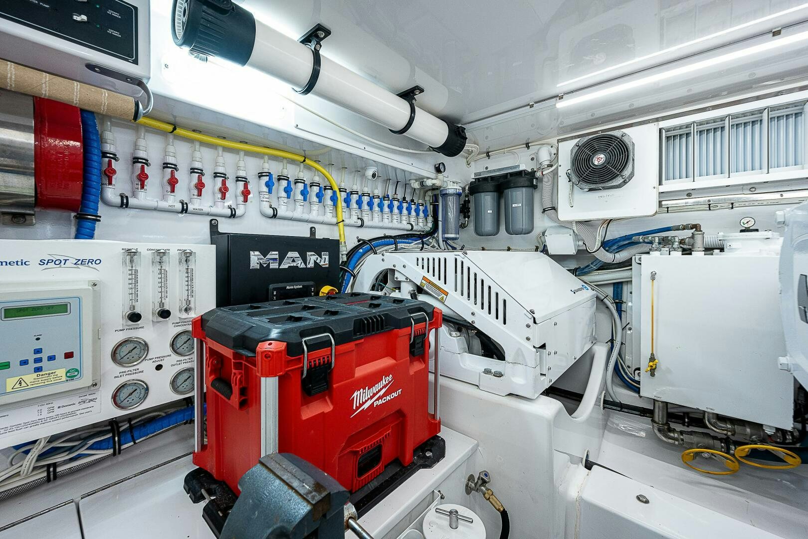 a close-up of a machine aboard MAXIMUS Yacht for Sale