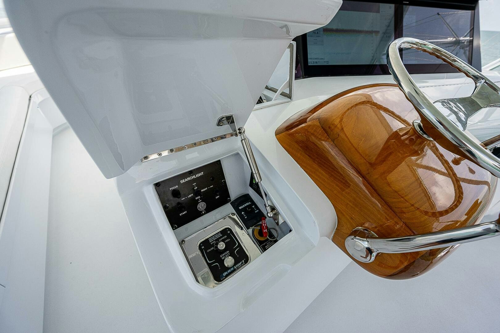 a machine on the counter aboard MAXIMUS Yacht for Sale