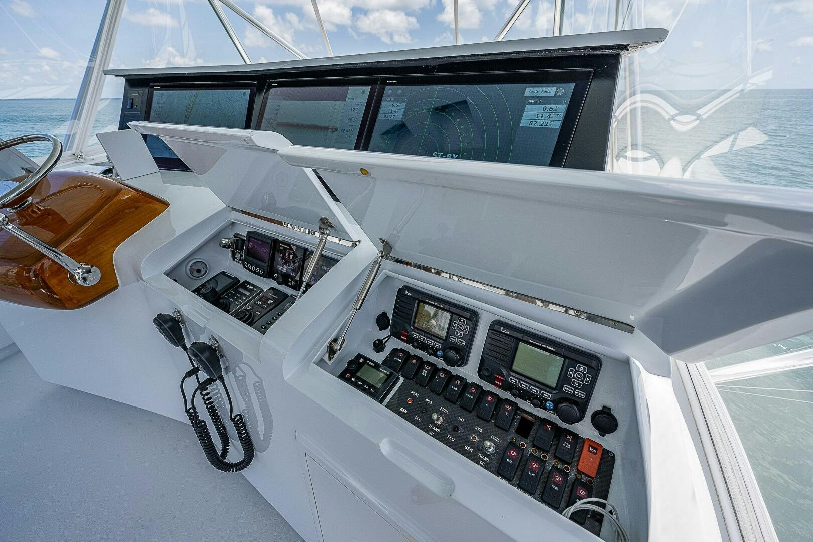 inside of a car aboard MAXIMUS Yacht for Sale