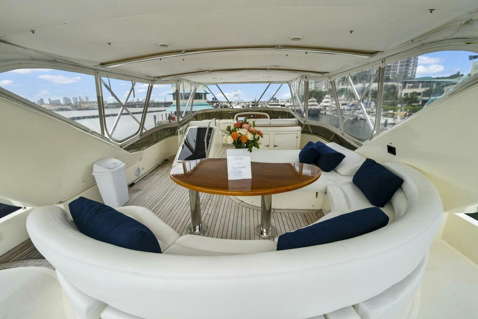 inside of a tent aboard SUN ADVENTURES Yacht for Sale