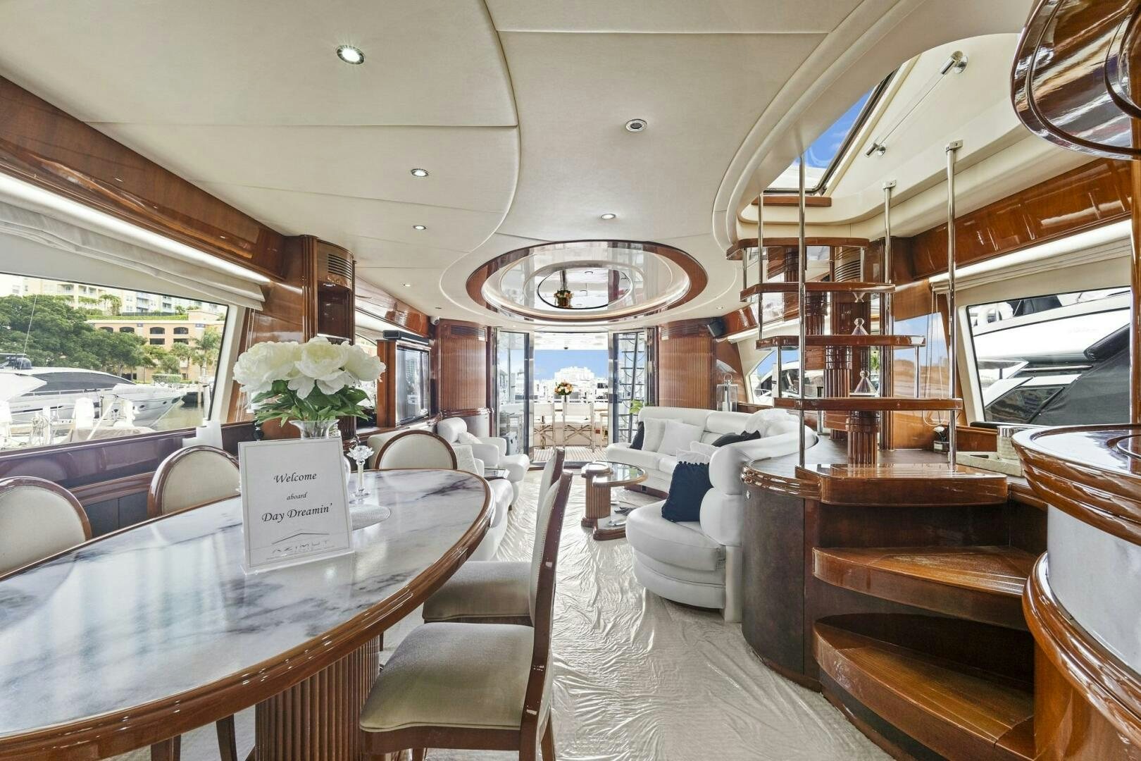 inside of a train aboard SUN ADVENTURES Yacht for Sale