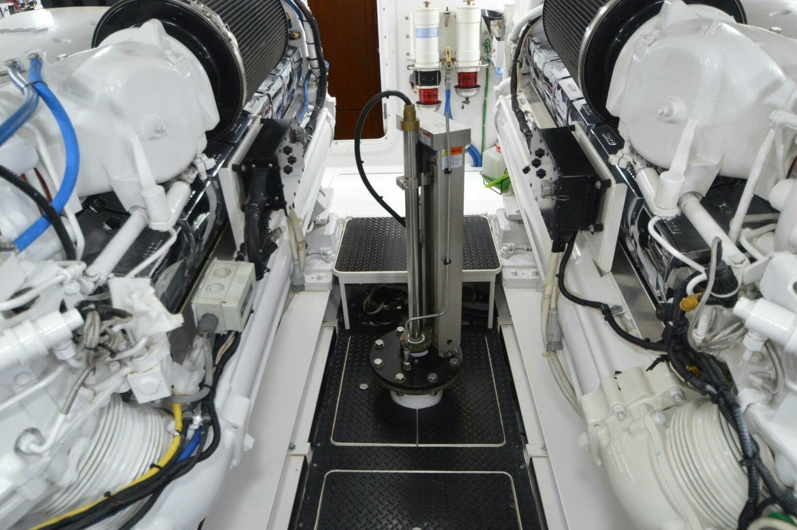 close-up of a machine aboard LOW PROFILE Yacht for Sale