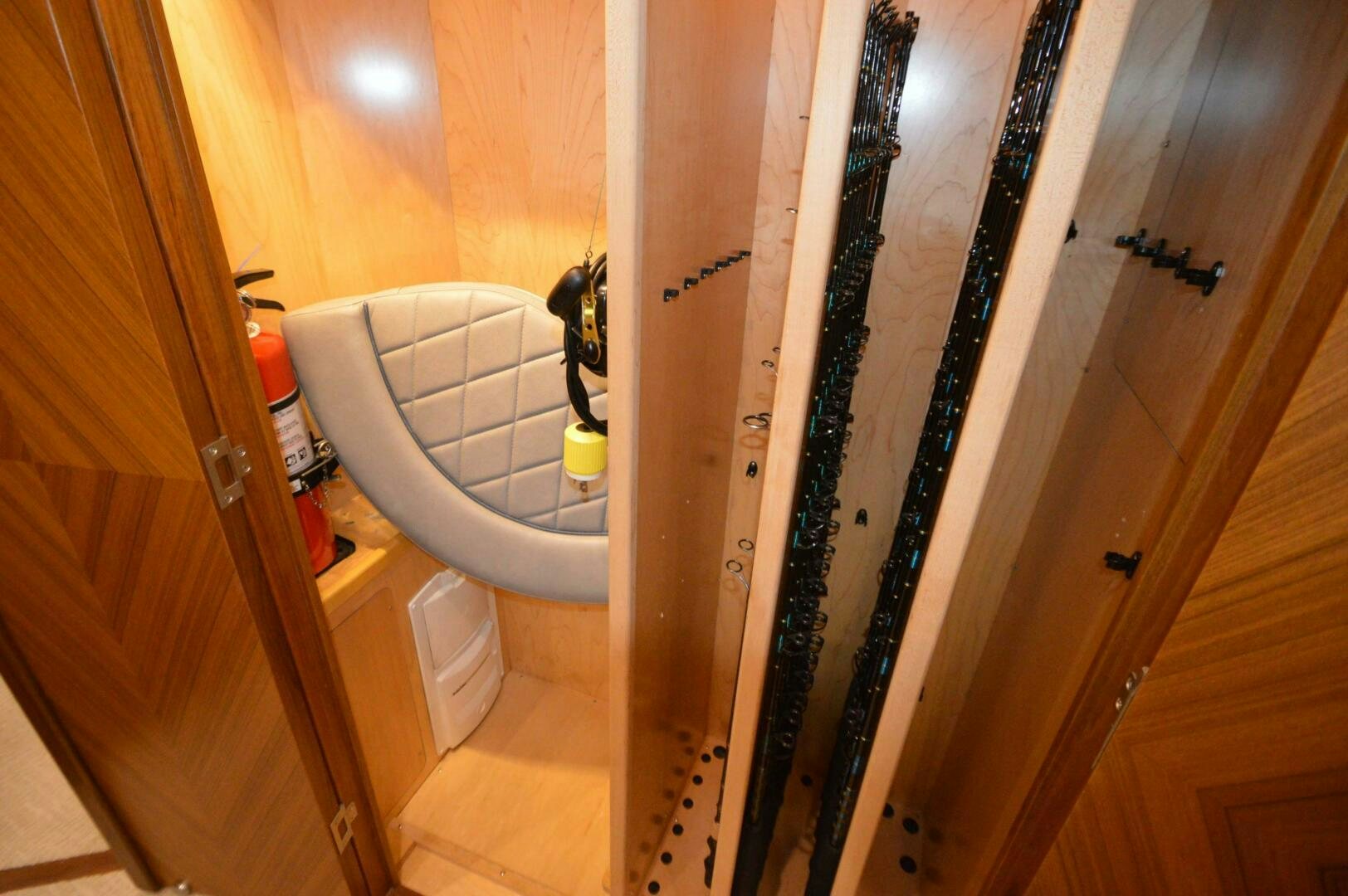 a bathroom with a sink and a toilet aboard LOW PROFILE Yacht for Sale