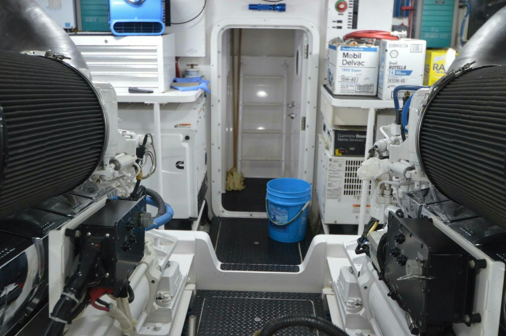 a room with machinery and equipment aboard LOW PROFILE Yacht for Sale