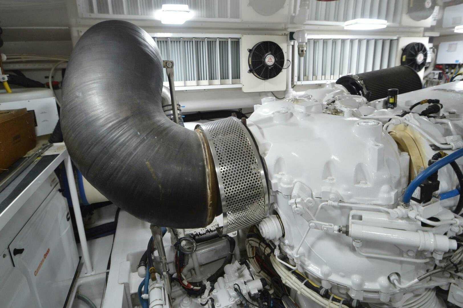 a large metal object with a large metal object on top aboard LOW PROFILE Yacht for Sale