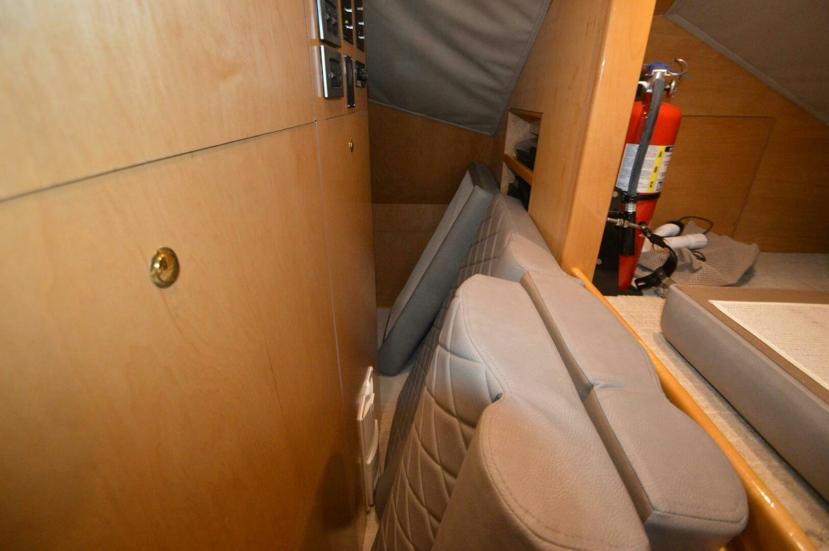 a vacuum in a room aboard LOW PROFILE Yacht for Sale