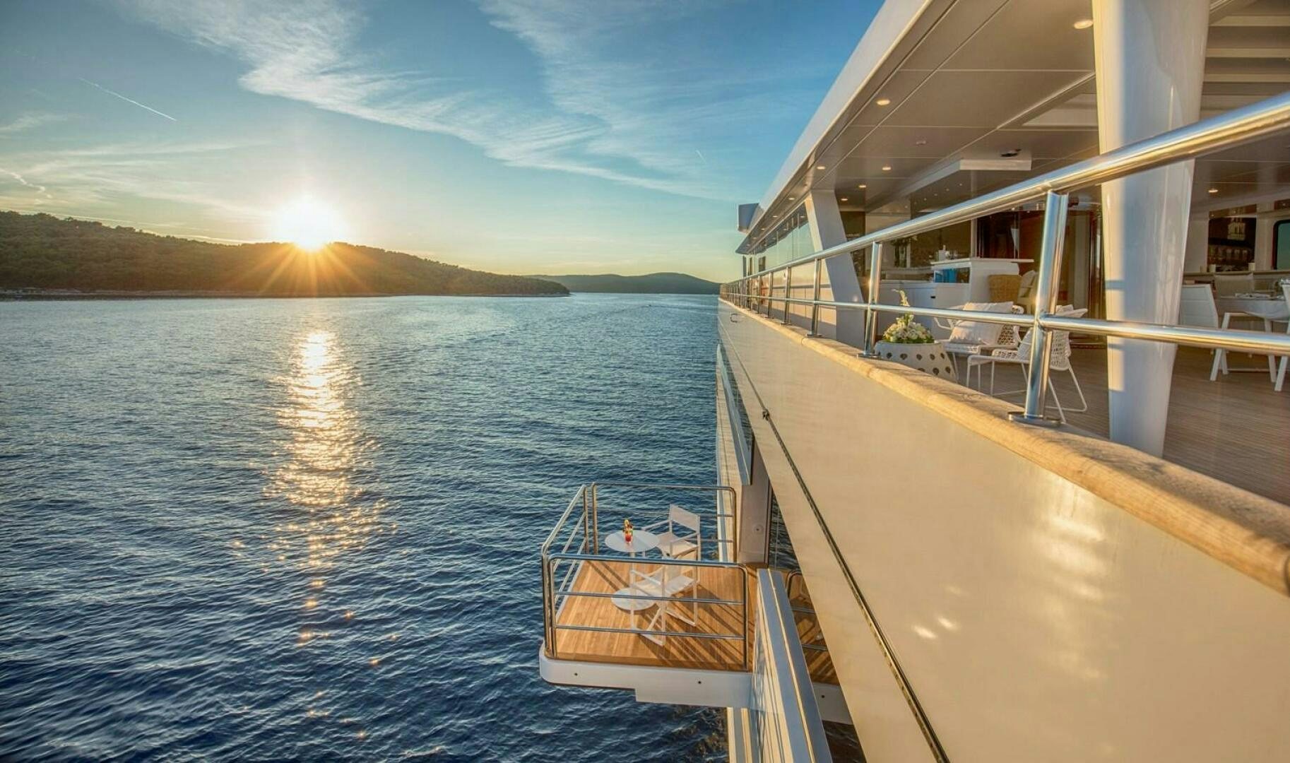 a boat on the water aboard KATINA Yacht for Sale