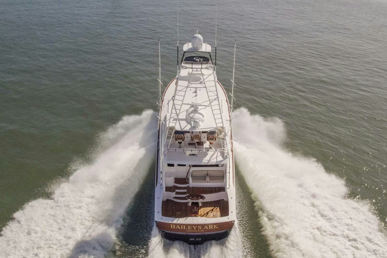 a boat on the water aboard BAILEY'S ARK Yacht for Sale