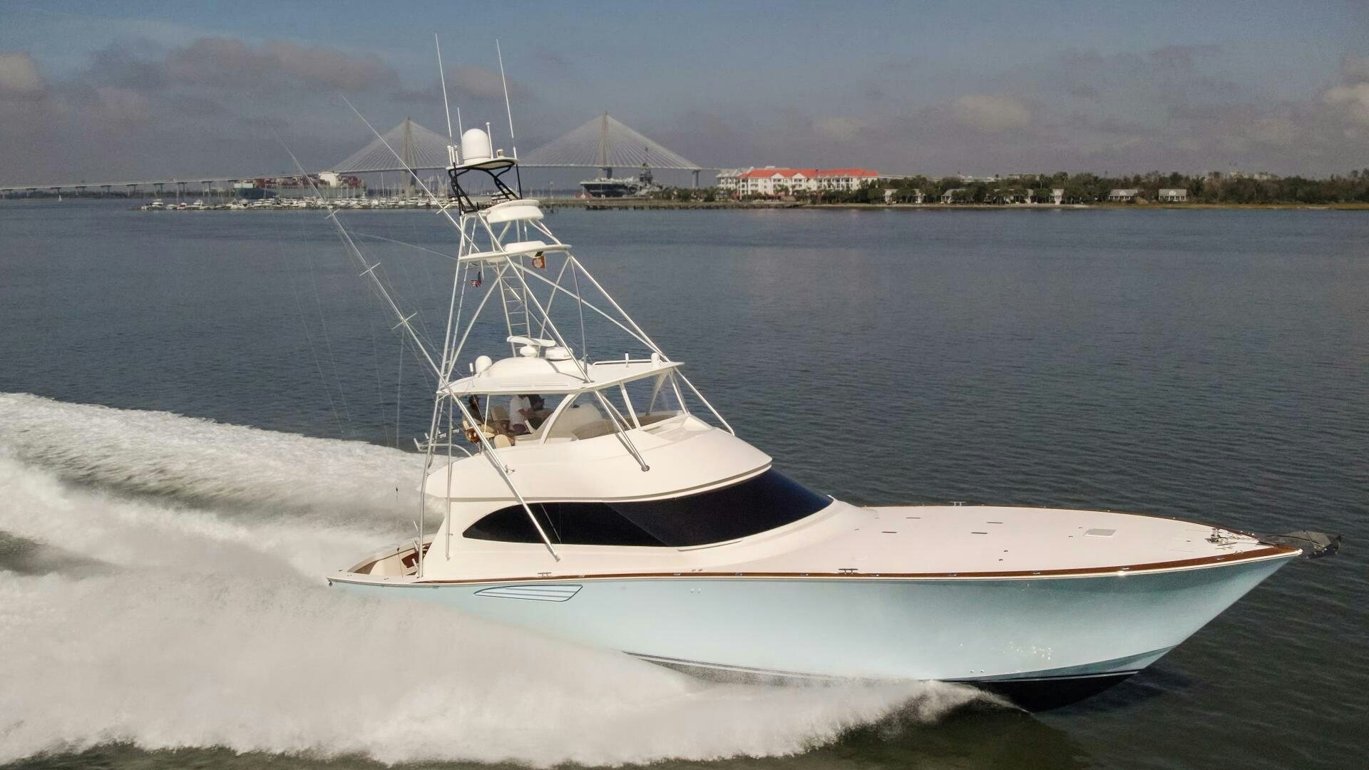 a boat on the water aboard BAILEY'S ARK Yacht for Sale