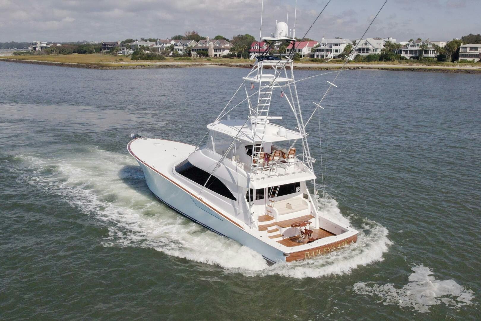 a boat on the water aboard BAILEY'S ARK Yacht for Sale