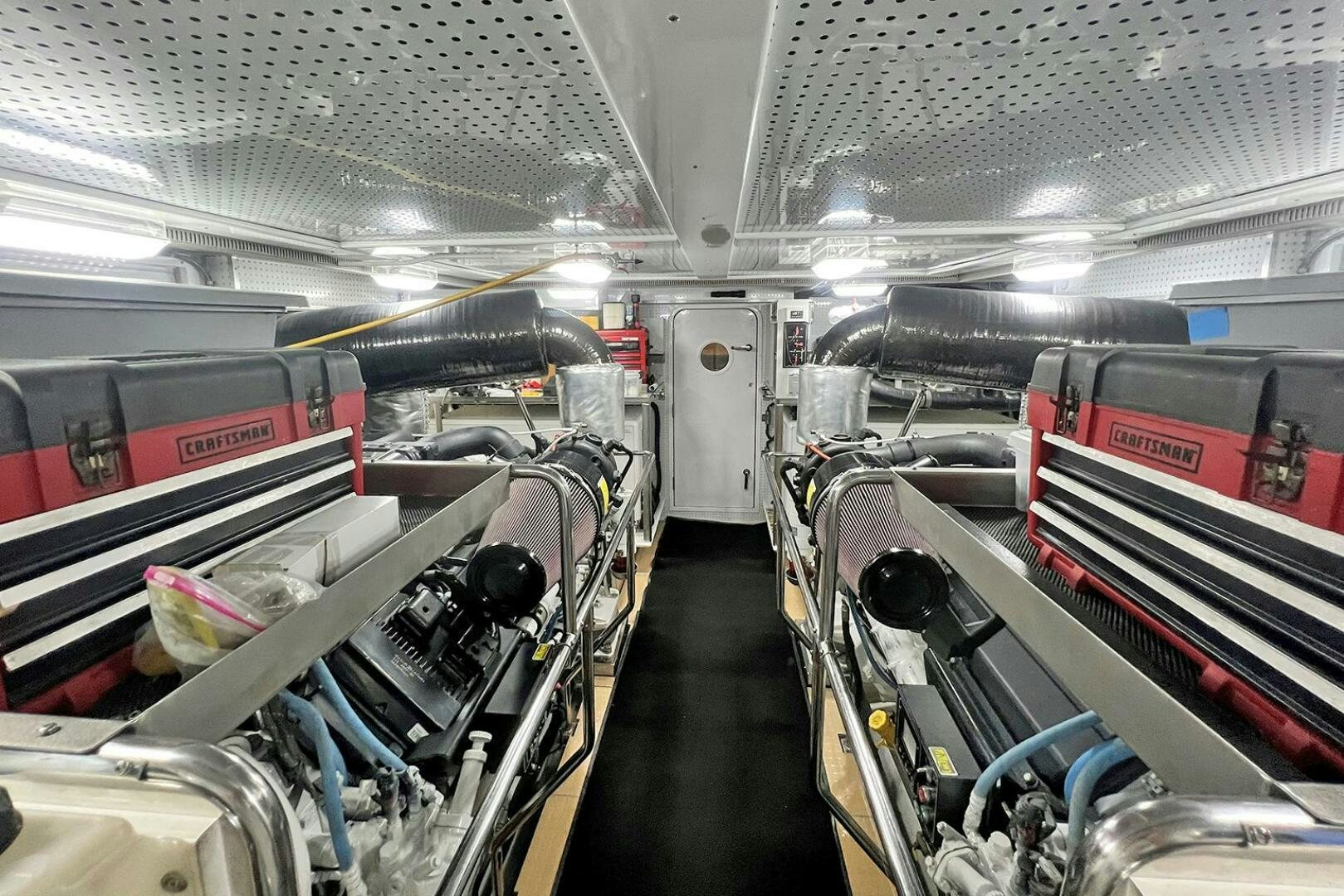 a large room with machinery aboard INSIGNIA Yacht for Sale