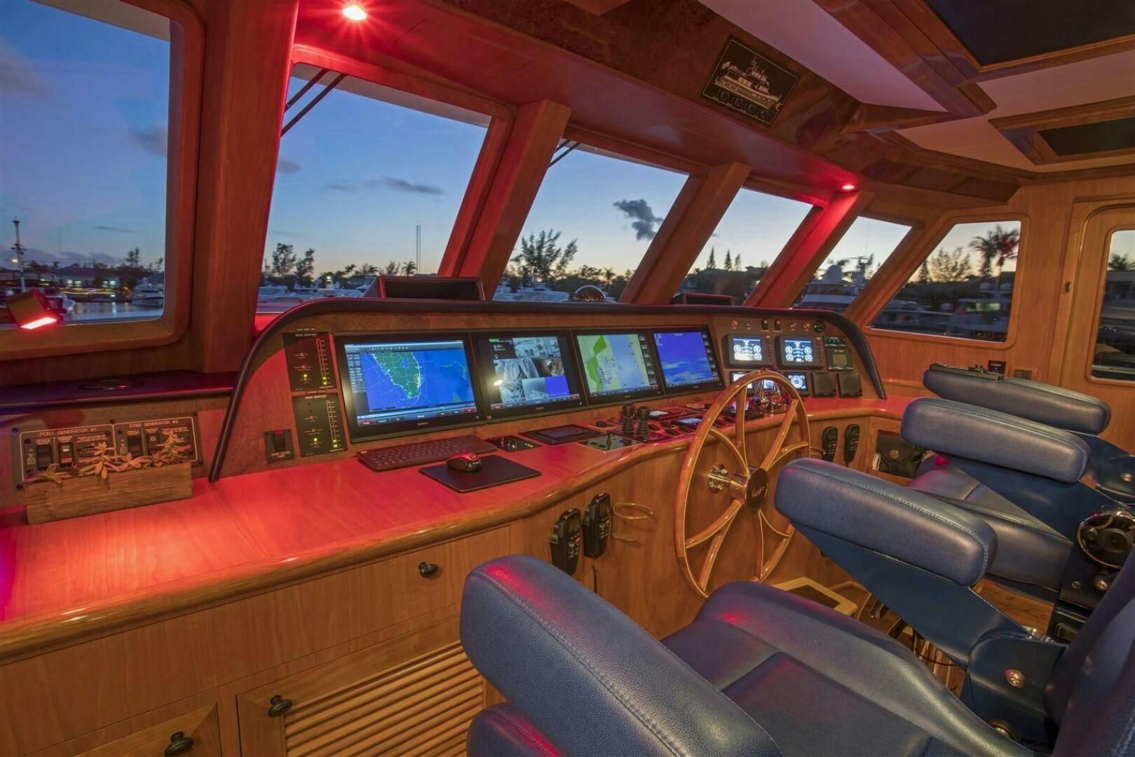 inside of a bus aboard INSIGNIA Yacht for Sale