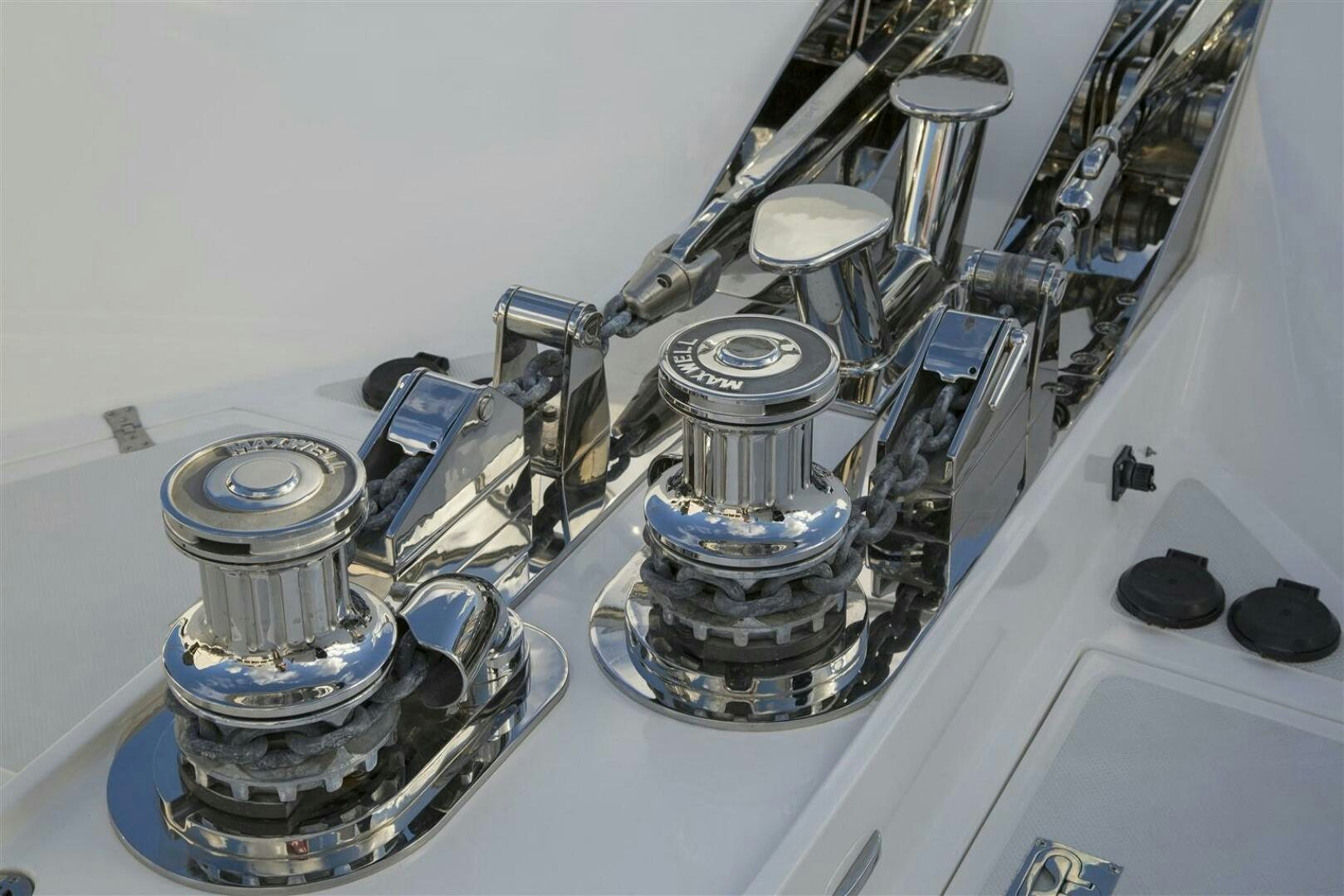 a machine with a large metal cylinder aboard INSIGNIA Yacht for Sale