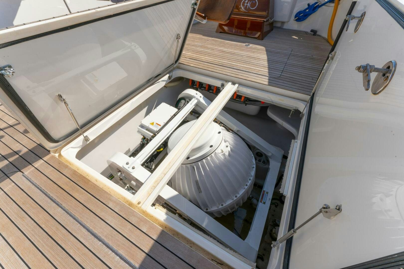 a close-up of a machine aboard HIGH COTTON Yacht for Sale
