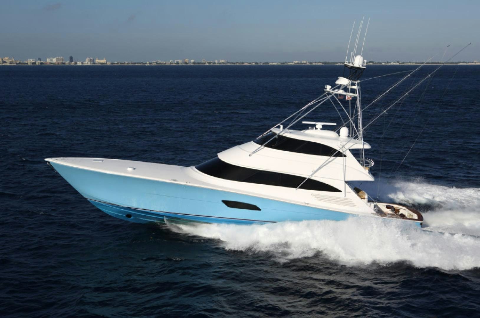 a boat on the water aboard HIGH COTTON Yacht for Sale