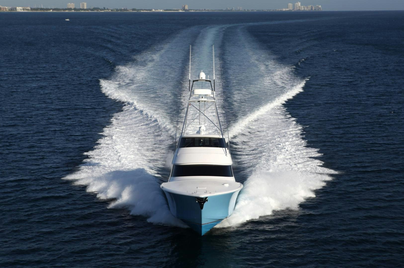 a boat on the water aboard HIGH COTTON Yacht for Sale