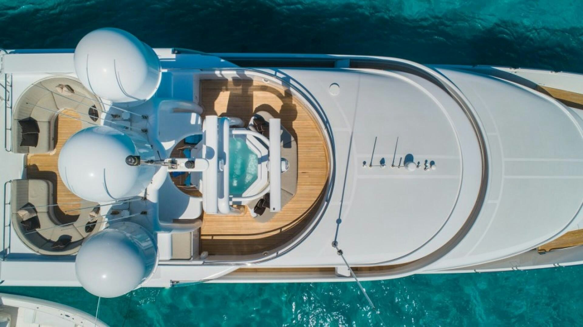 a space shuttle on a pad aboard STARSHIP Yacht for Sale