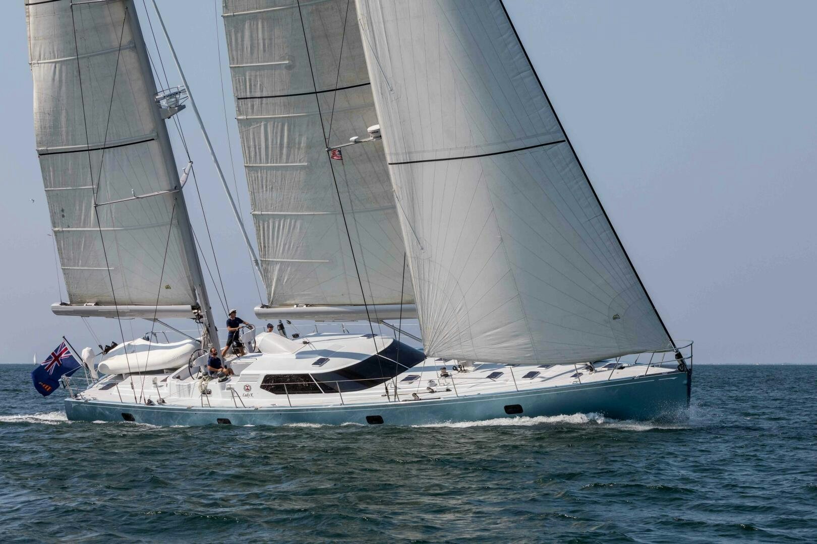 a sailboat on the water aboard LADY K Yacht for Sale