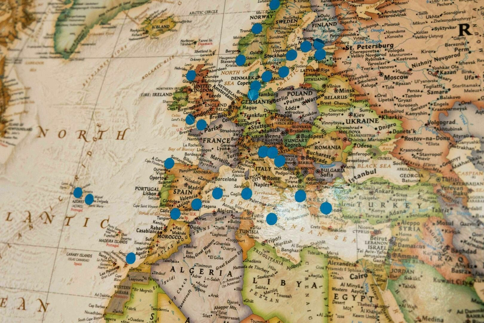 map aboard LADY K Yacht for Sale