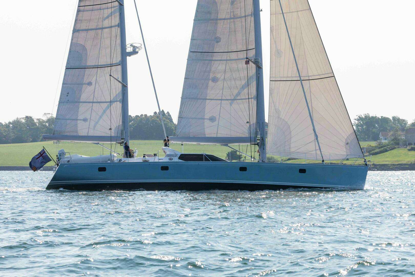 a sailboat on the water aboard LADY K Yacht for Sale