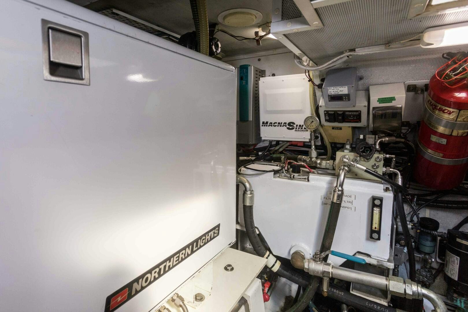 a close-up of a machine aboard LADY K Yacht for Sale