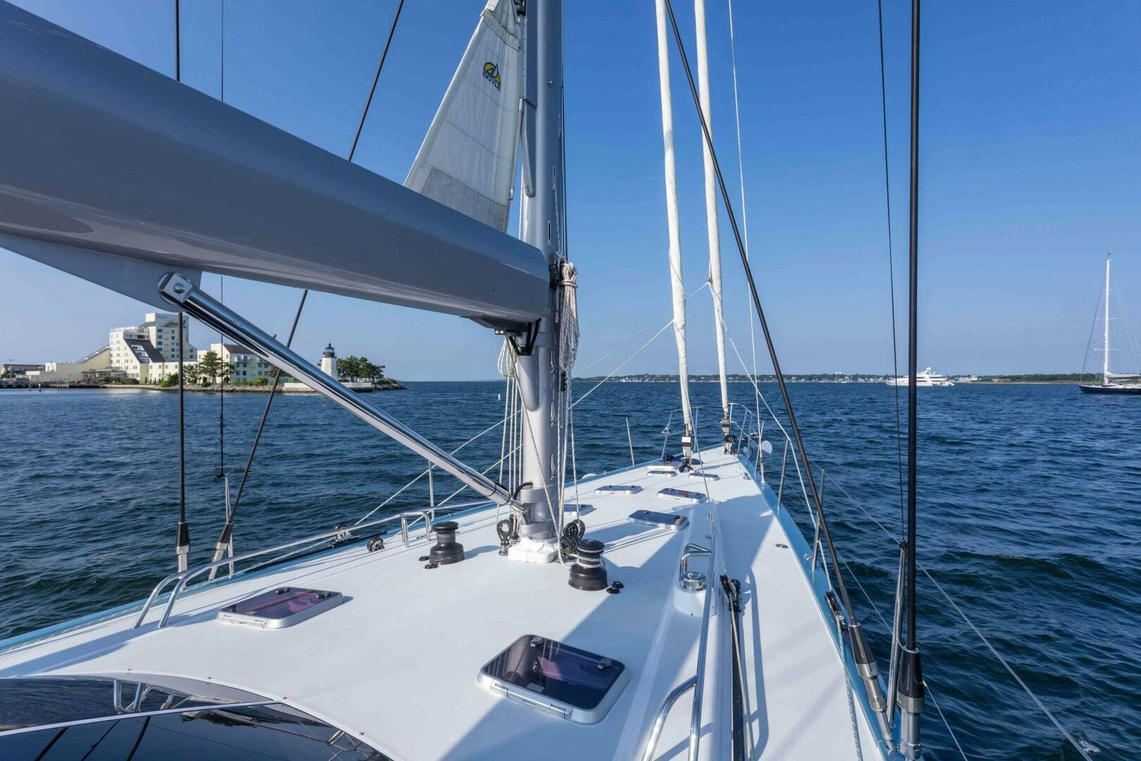 a sailboat on the water aboard LADY K Yacht for Sale